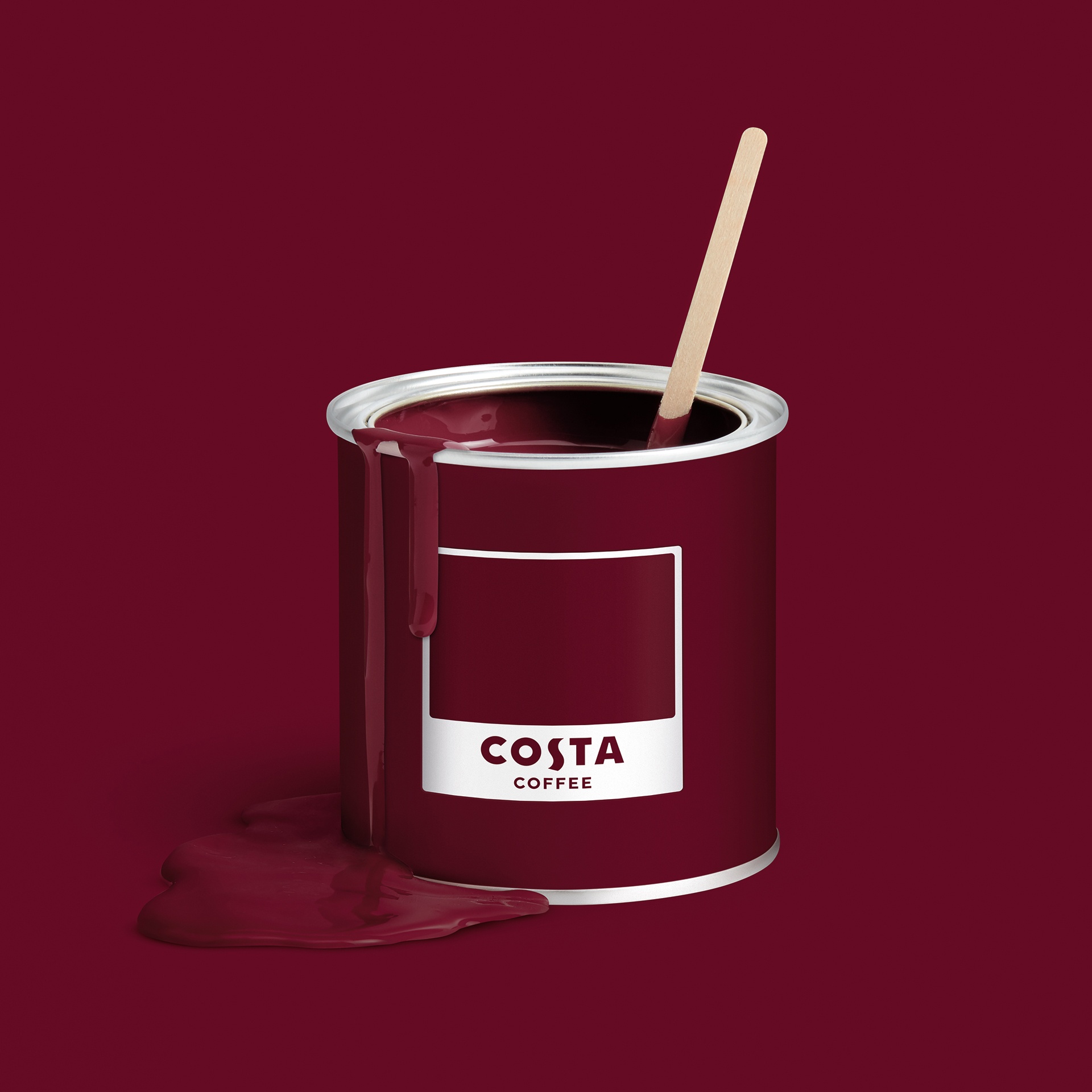 COSTA RED PAINT POT OPEN