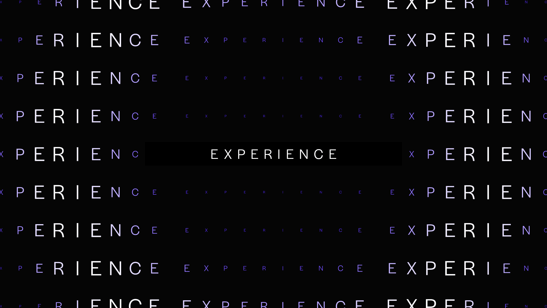 ODA Text Ripple EXPERIENCE Still