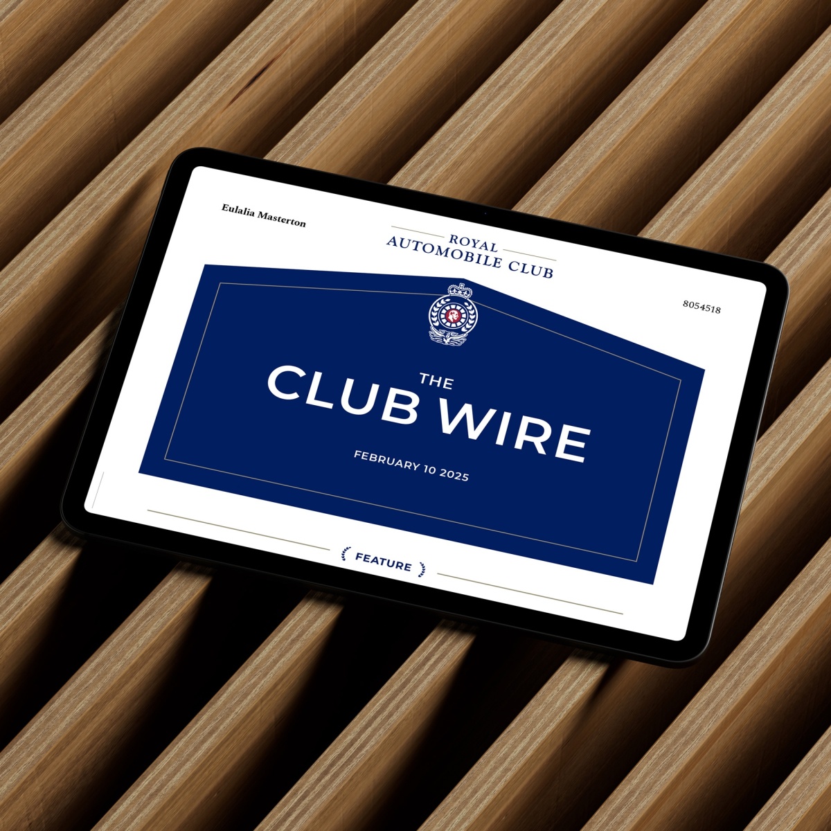 RAC CLUB WIRE IPAD