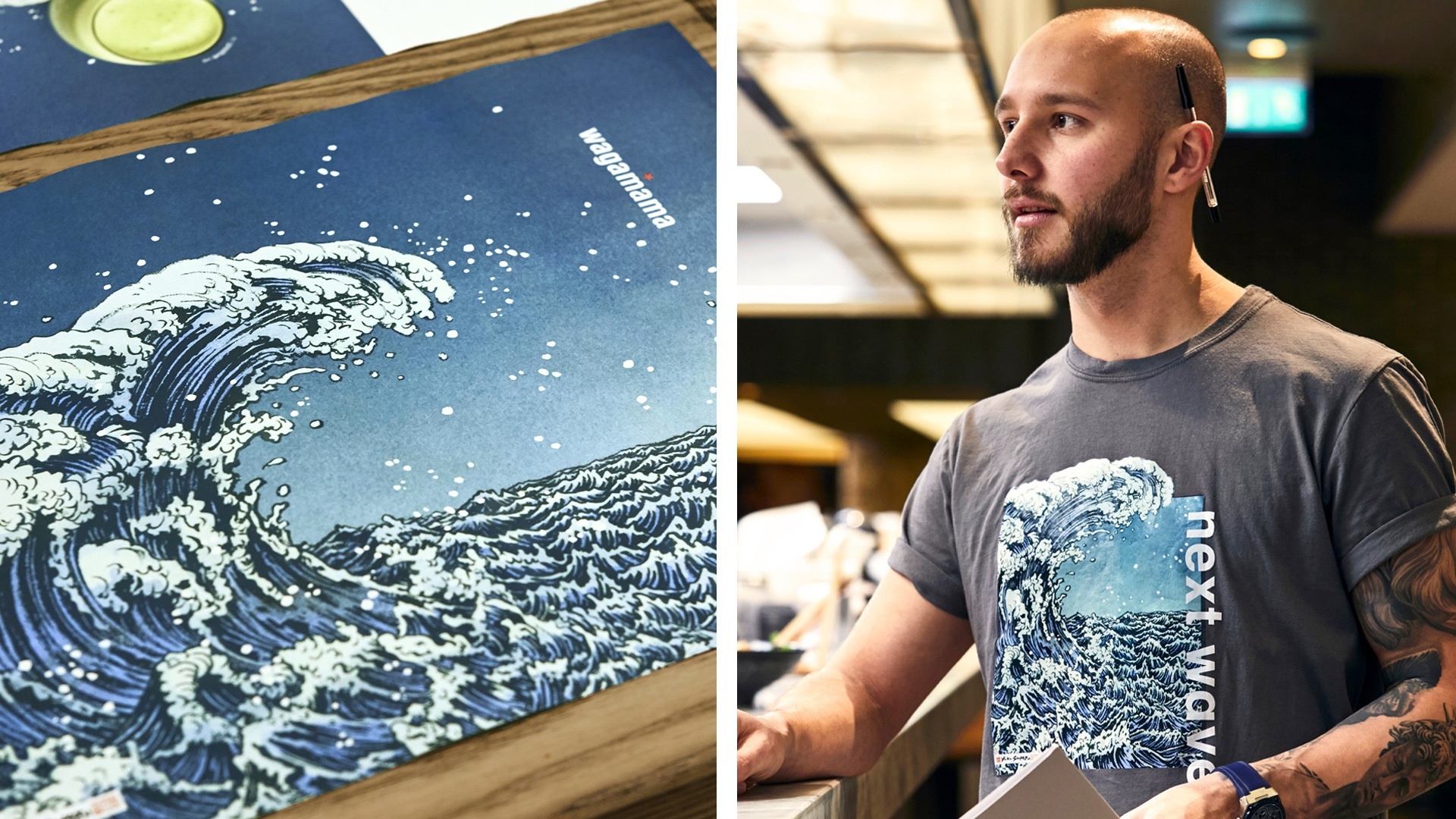 WAGAMAMA VEGANUARY Tshirt Window